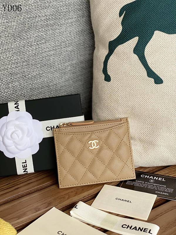 Chan3l YD06012 Quilted Wallet Card Holder