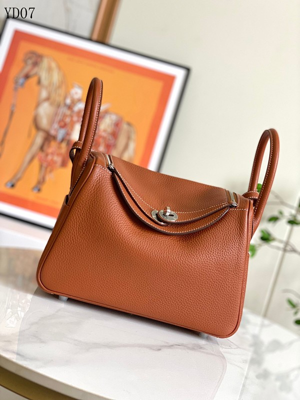 Hermez Lindy 26CM (Hand Stitched Cognac Leather)