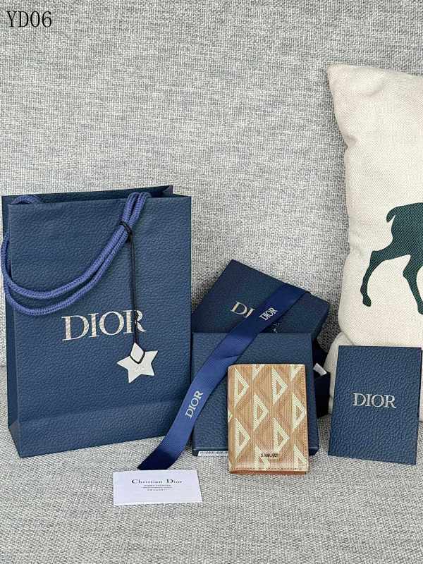 cover-160540965 Diiior 2ESCH138 Oblique Print Bifold Card Holder