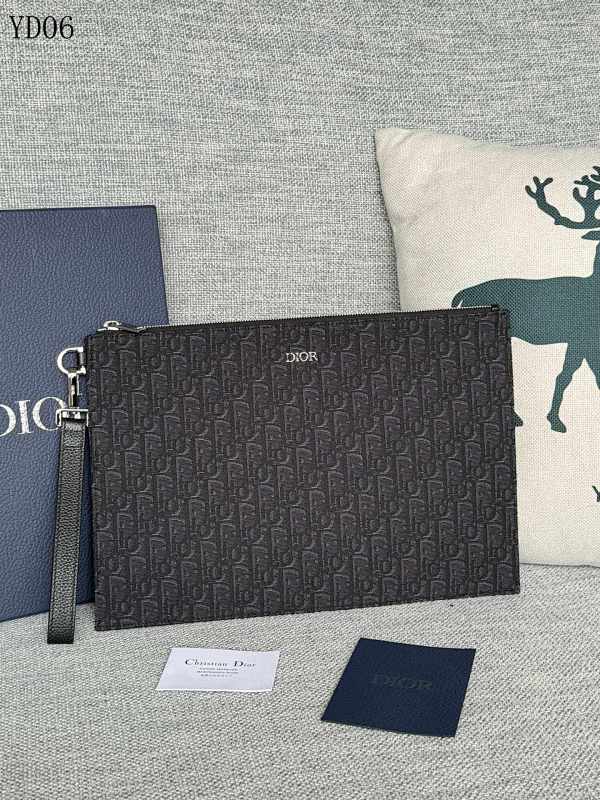 Diiior YD06030 A4 Clutch Bag Oblique Monogram Canvas