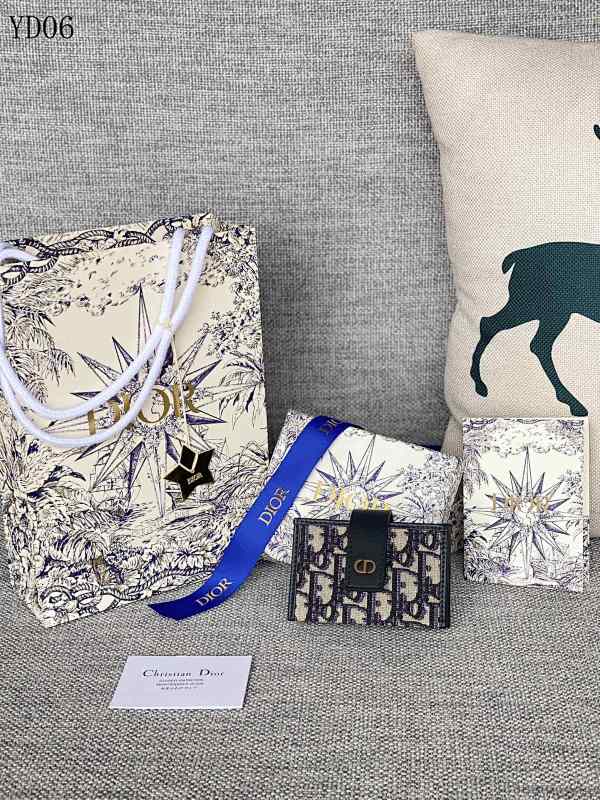 Diiior MONTAIGNE 5 Card Holder Oblique Print