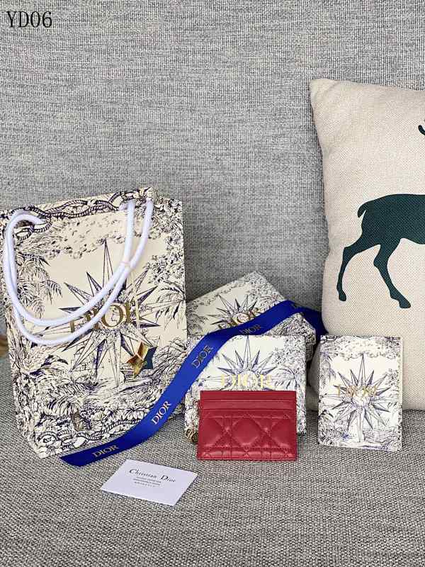 Diiior YD06015 Quilted Card Holder