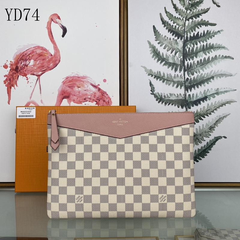 LVutton N60260 Daily Pouch in Damier Azur Canvas
