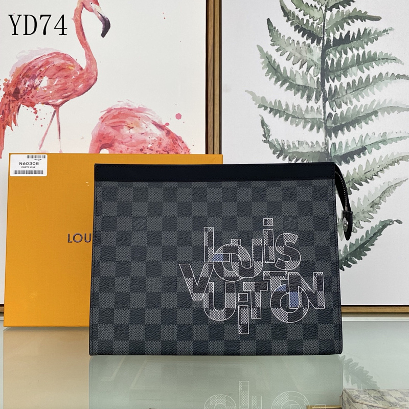 LVutton YD74028 N60308 Damier Graphite Pochette Voyage