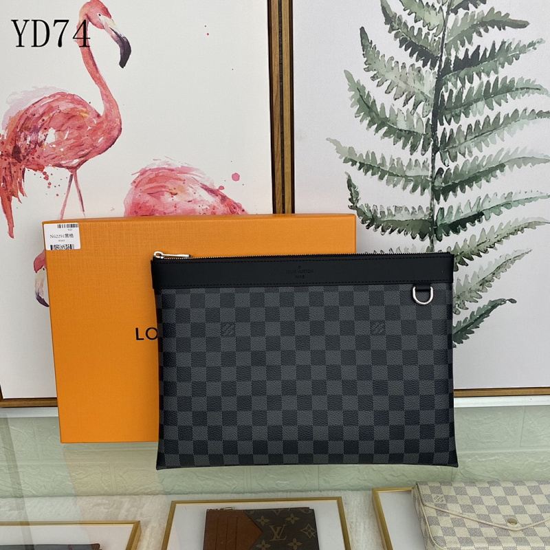 LVutton YD74025 N62291 Black Damier Eclipse Pouch