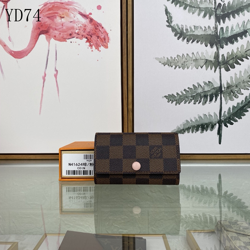 LVutton YD74014 N41624 Coffee/Pink Key Holder