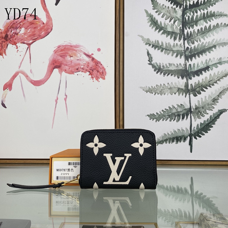 LVutton M69787 Zippy Wallet in Black Monogram Empreinte Leather