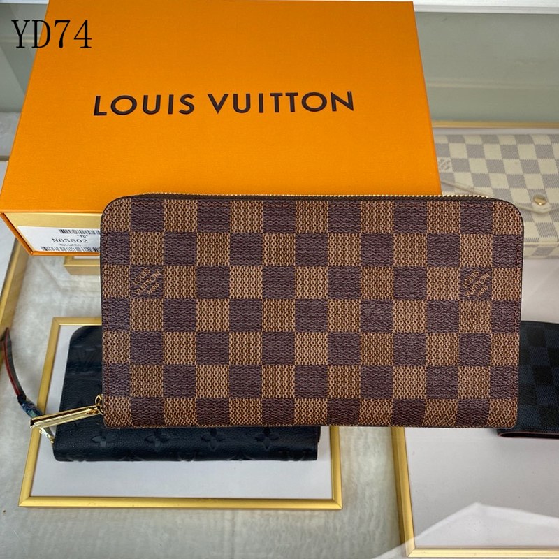LVutton N63502 Damier Ebene Zippy Organizer Wallet