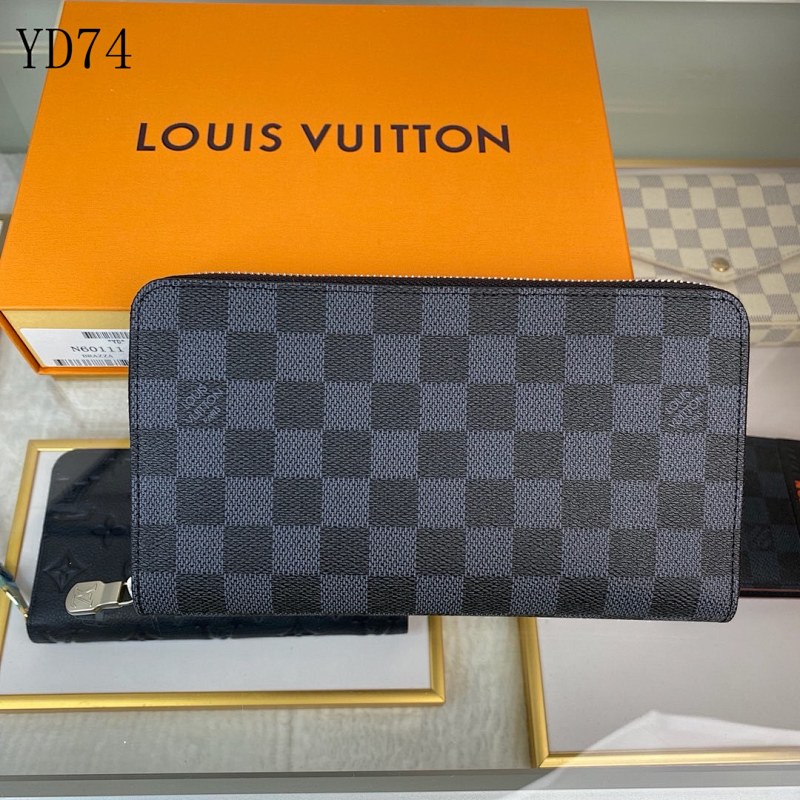 LVutton N60111 Damier Graphite Zippy Organizer Wallet