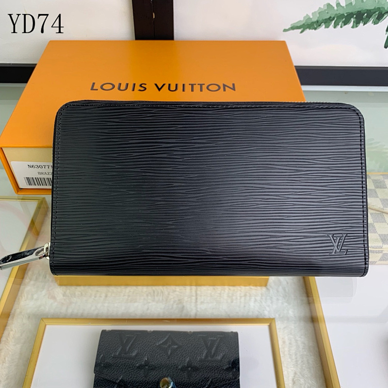 LVutton M63852 Epi Leather Zip Around Wallet