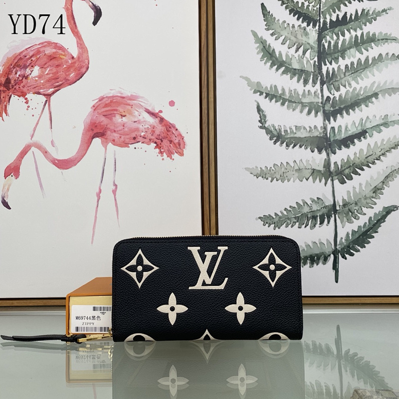 LVutton M69794 Zippy Wallet in Monogram Vernis Black