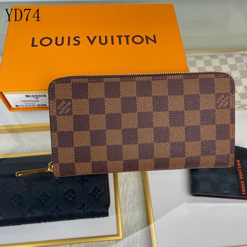 LVutton N60046 Damier Ebene Zippy Wallet