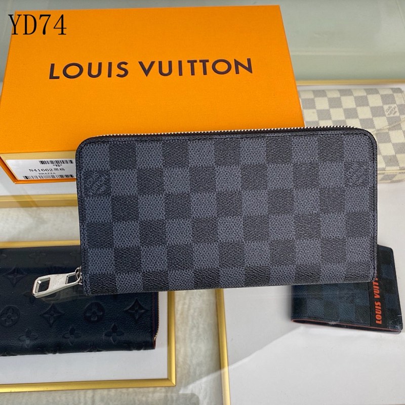 LVutton N41662 Damier Graphite Zippy Wallet