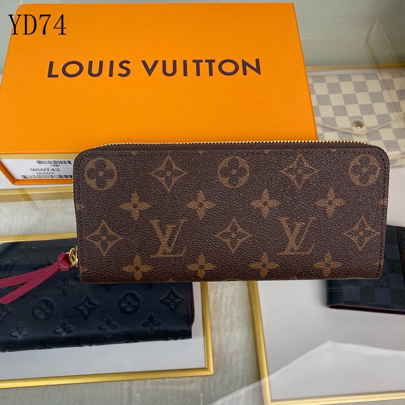 LVutton M60742 Clémence Wallet in Burgundy