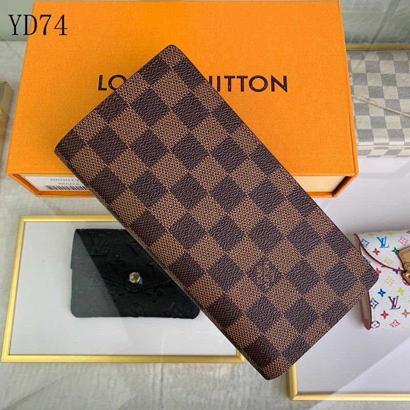 LVutton N60017 Brazza Wallet in Damier Ebene Canvas