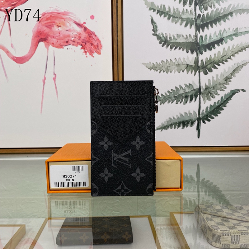 LVutton M30271 Black Monogram Coin Card Holder