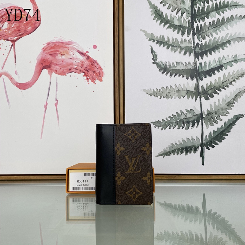 LVutton M60111 Monogram Macassar Pocket Wallet