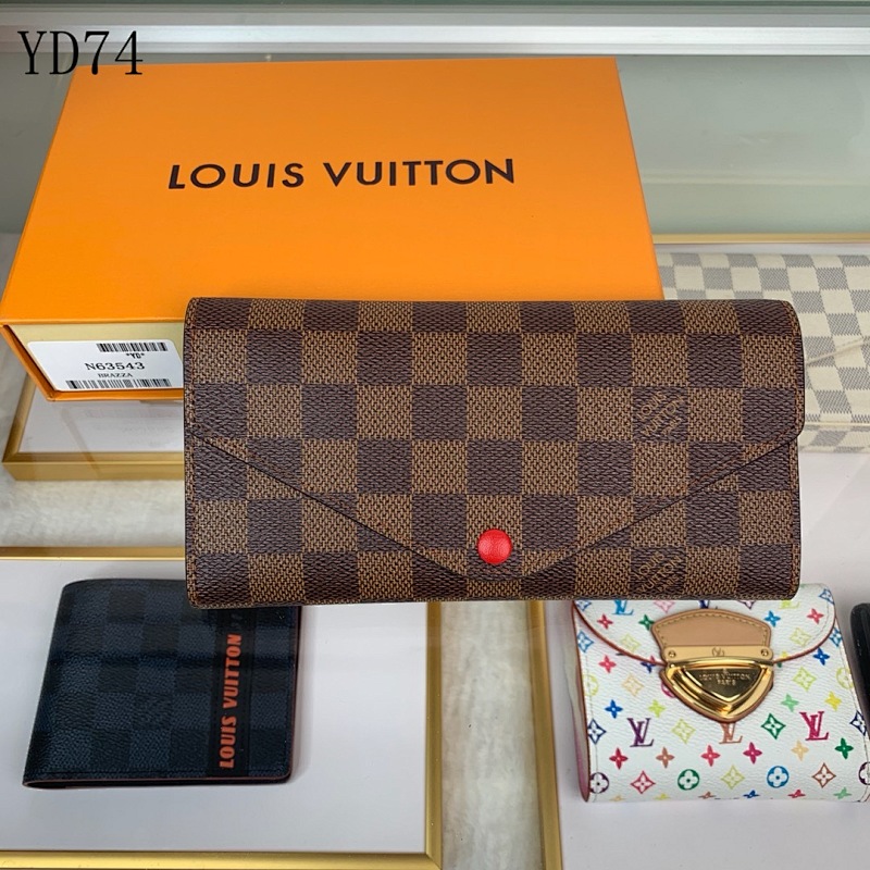 LVutton N63543 Josephine Wallet in Damier Ebene