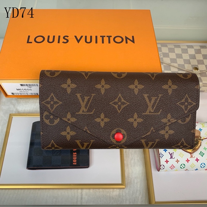 LVutton M61656 Josephine Wallet Monogram Canvas Red