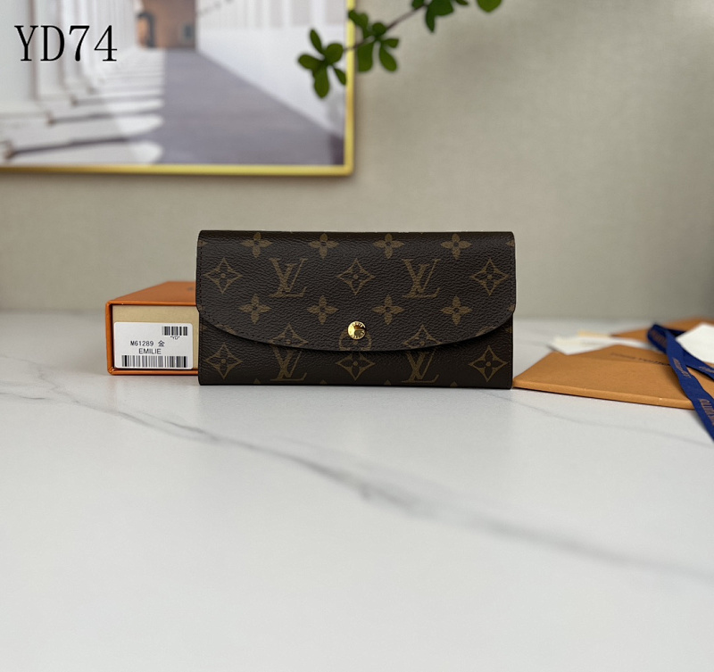 LVutton M61289 Emilie Wallet Pink Monogram Canvas