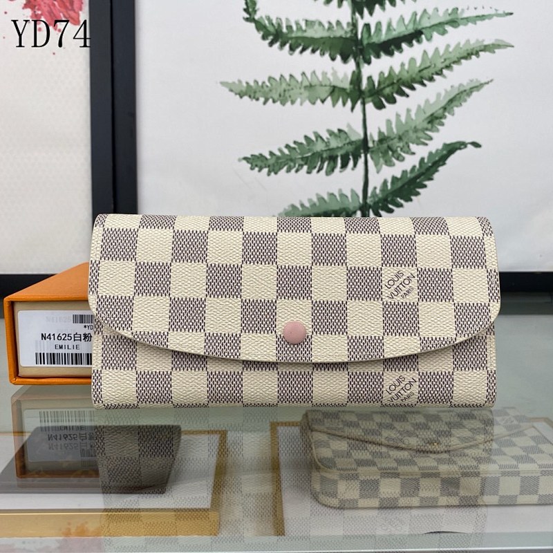 LVutton YD74018 Damier Azur Clutch Wallet