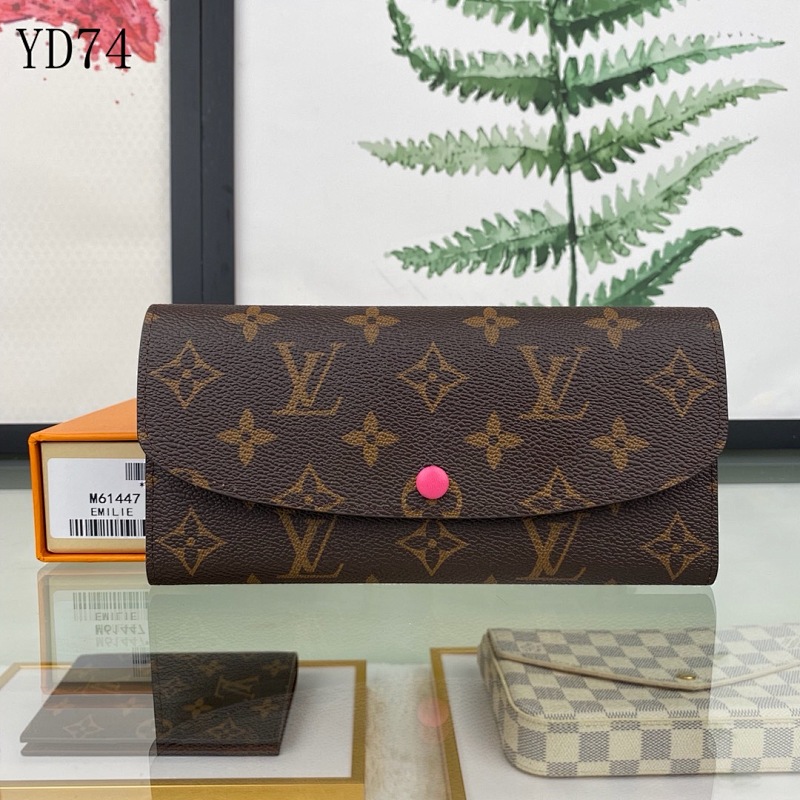 LVutton YD74018 Monogram Canvas Clutch Wallet