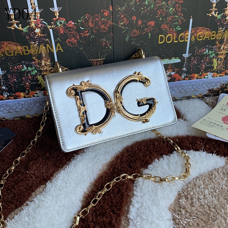 Dolce & Gabbana DG 4153 Silver Chain Shoulder Bag
