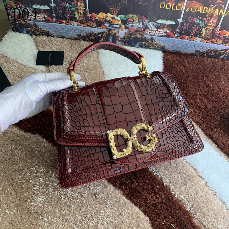 Dolce & Gabbana YD04 Crocodile-Embossed Tote Bag