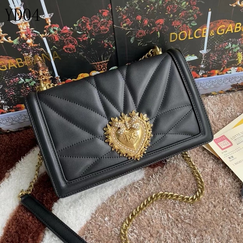 Dolce & Gabbana DG4151 Heart Embellished Quilted Shoulder Bag