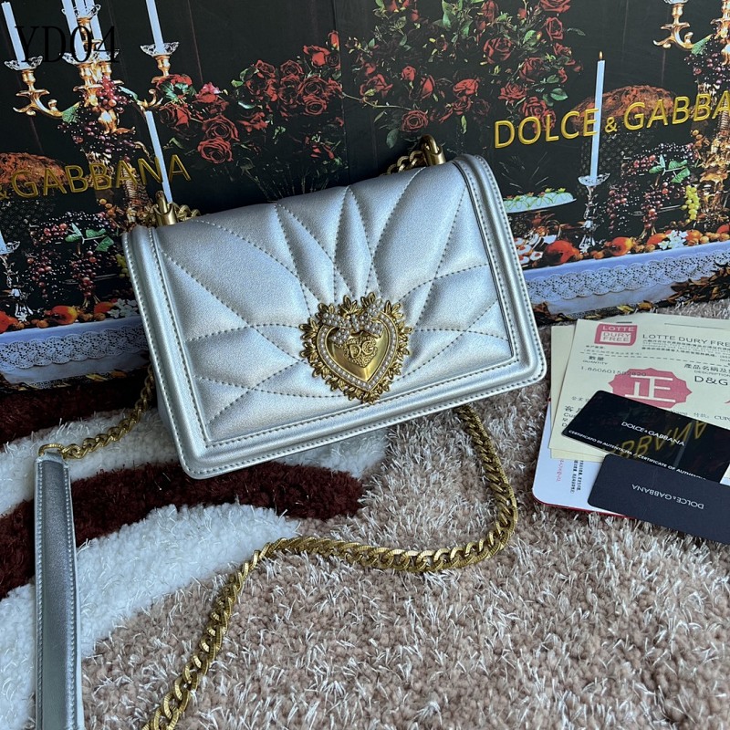 Dolce & Gabbana DG4152 Quilted Heart Charm Crossbody Bag