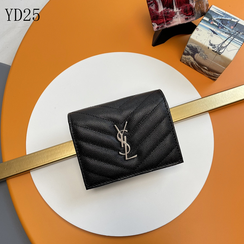 SntLaurent YSL 530841 Quilted Leather Wallet