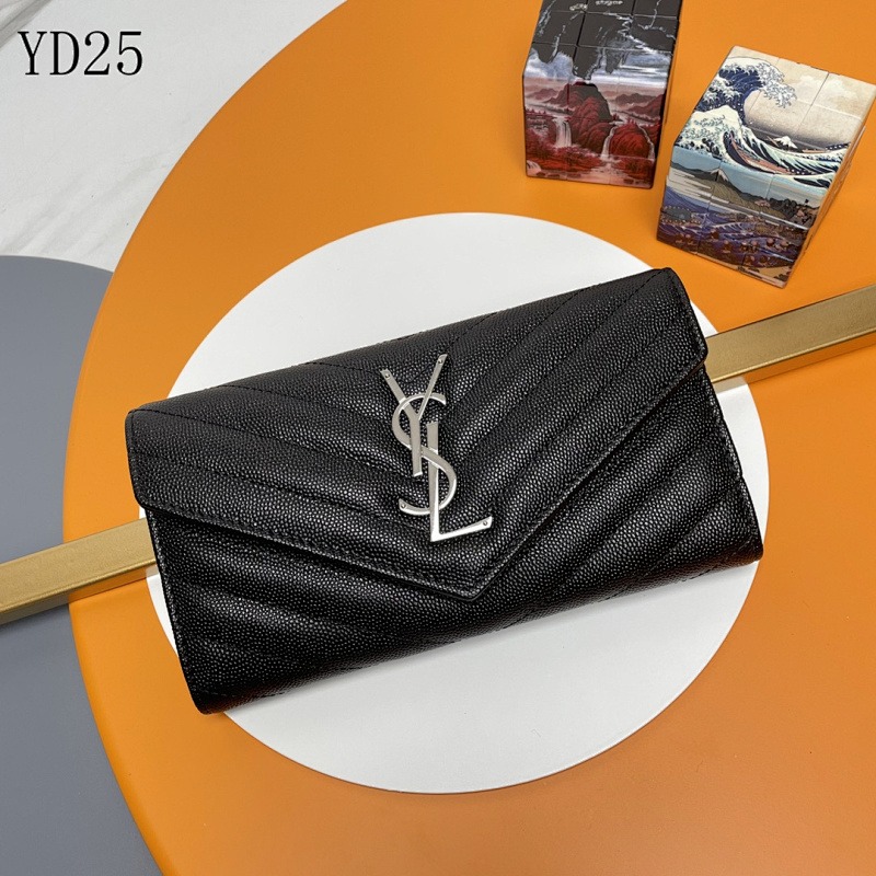 SntLaurent YSL Monogram Envelope Clutch Wallet