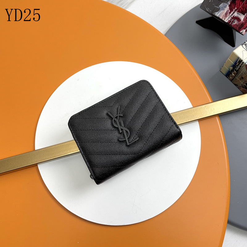 SntLaurent YSL 403723 Short Round Zip Wallet