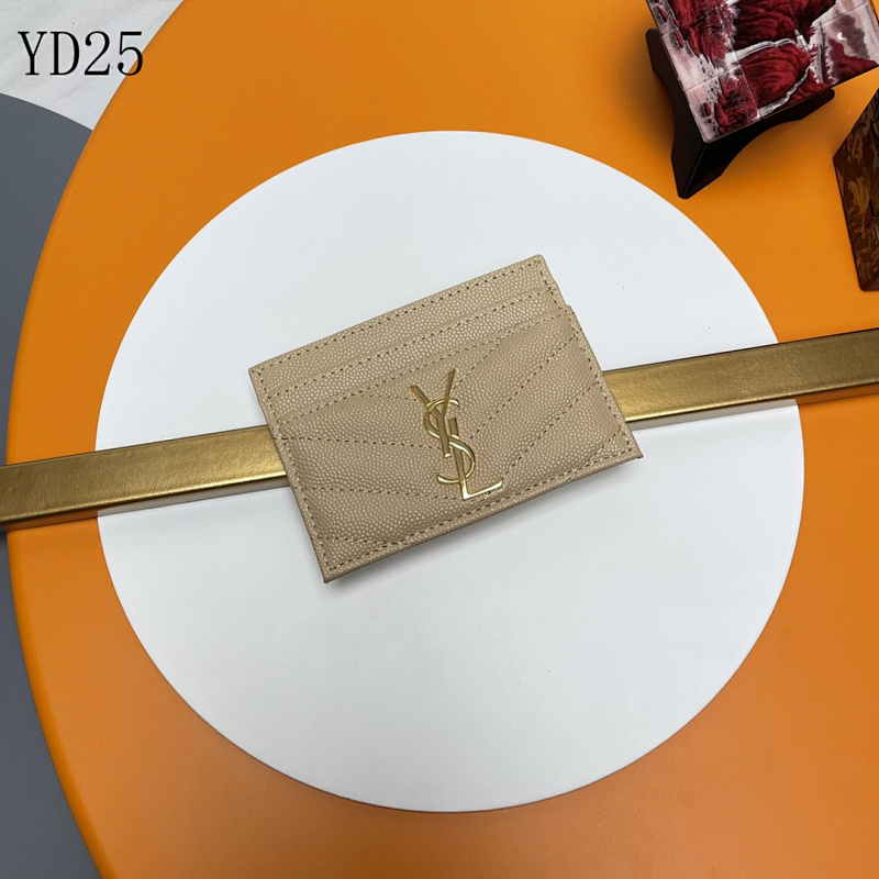 SntLaurent YSL Monogram Quilted Card Holder