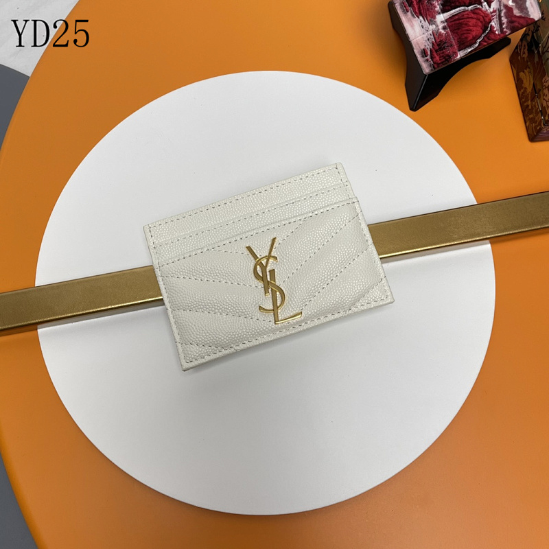 SntLaurent YSL Monogram Card Holder Wallet