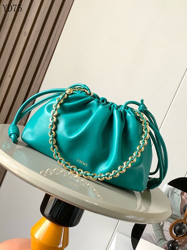 L03wee 9057 Drawstring Chain Bag