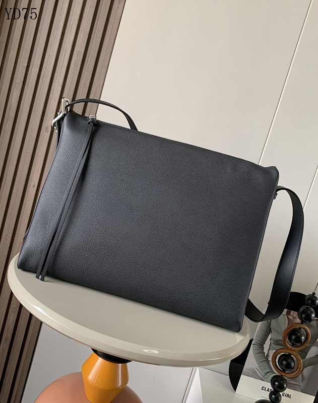 L03wee Berlingo 9056 Black Nubuck Crossbody Bag