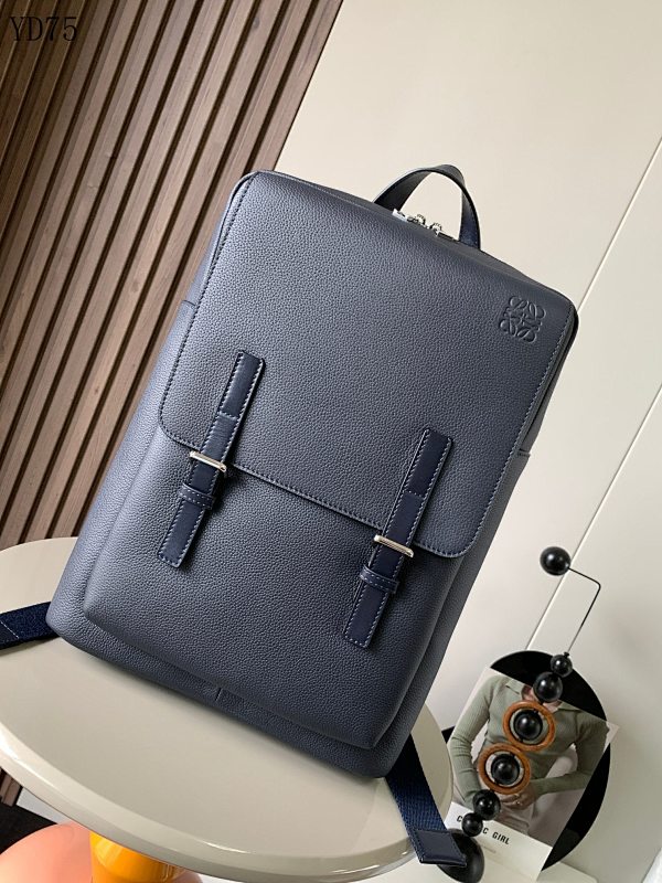L03wee 9024 Military Backpack in Soft Grained Calfskin