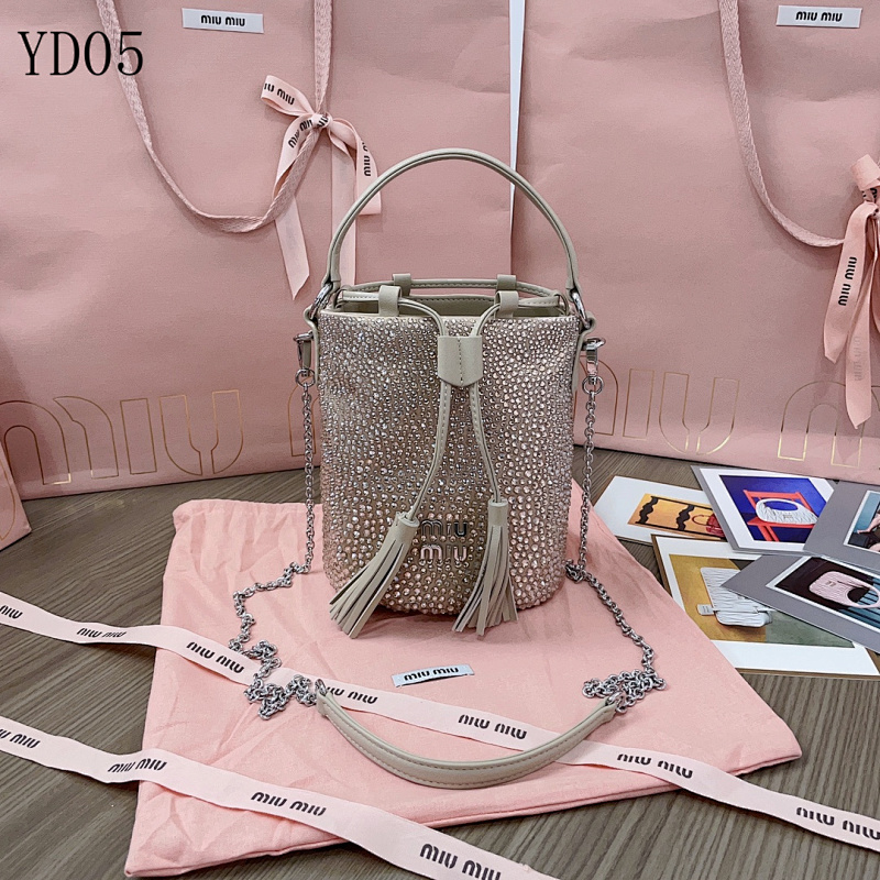 MiuuMiuu YD05 Crystal Bucket Bag