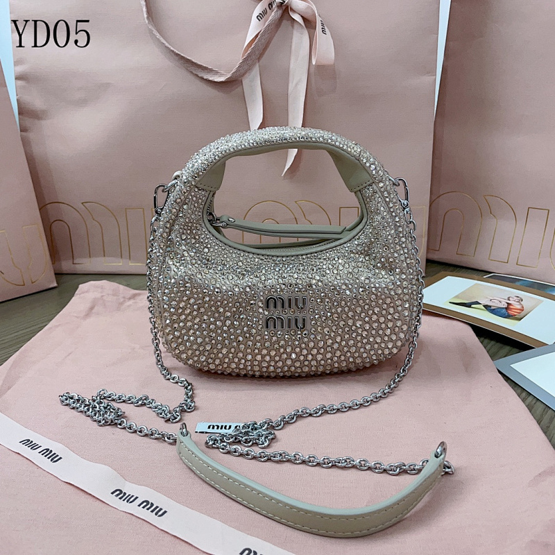 MIUMIU YD05 Crystal-Embellished Shoulder Bag