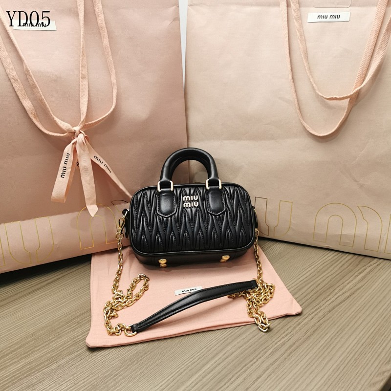 MiuuMiuu 5BP077 Mini Quilted Leather Handbag