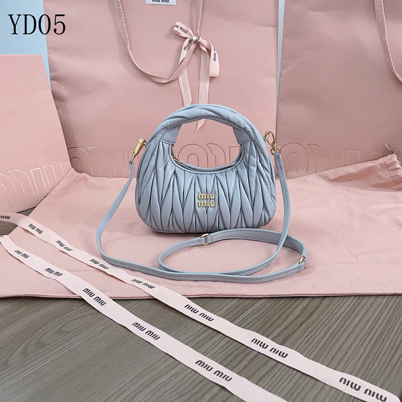 MIUMIU YD05 Pleated Hobo Bag