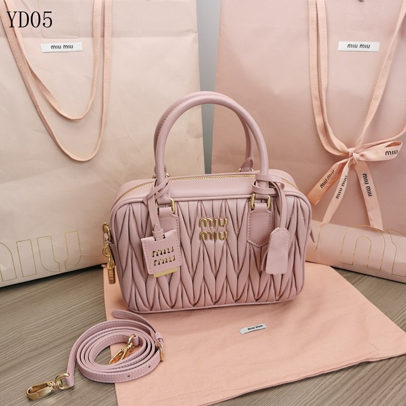 MiuMiu 5BB124 Too Pretty Bowling Bag