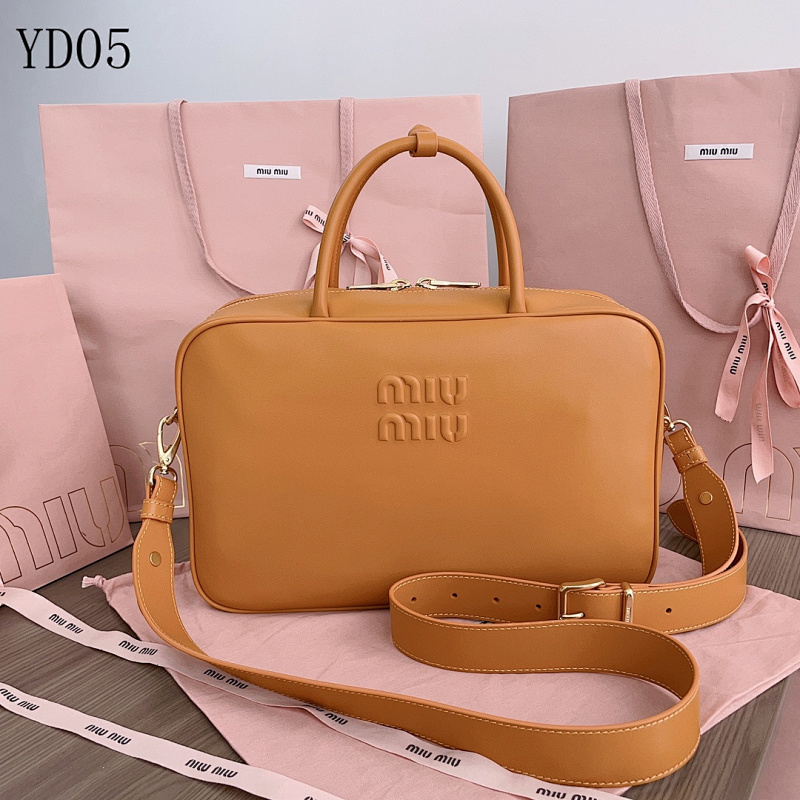 MiuuMiuu 5BB117 Top-Grade Leather Briefcase