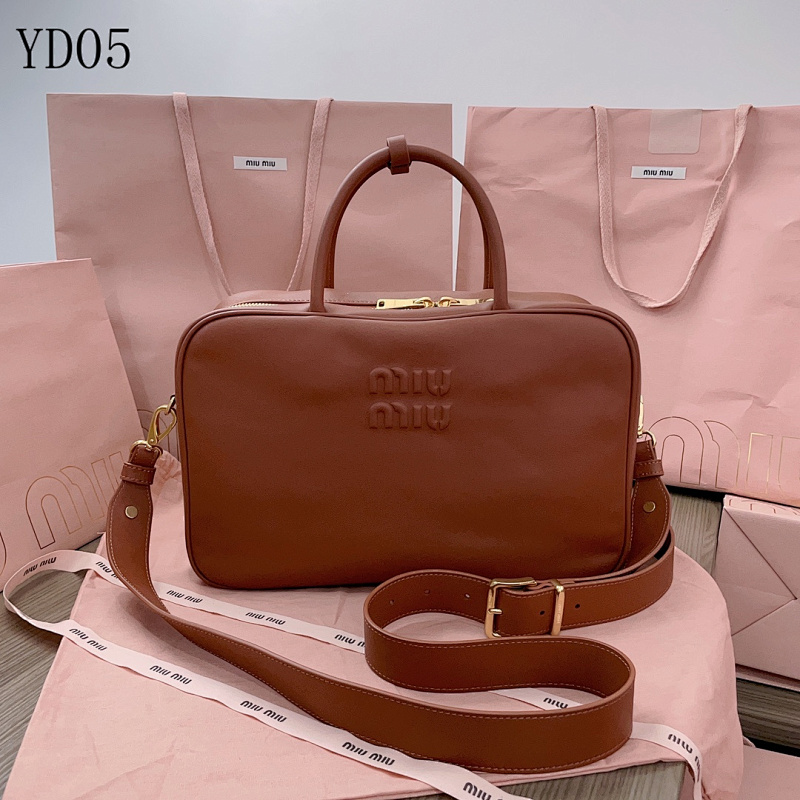 MiuuMiuu YD05: Elegant Brown Leather Shoulder Bag
