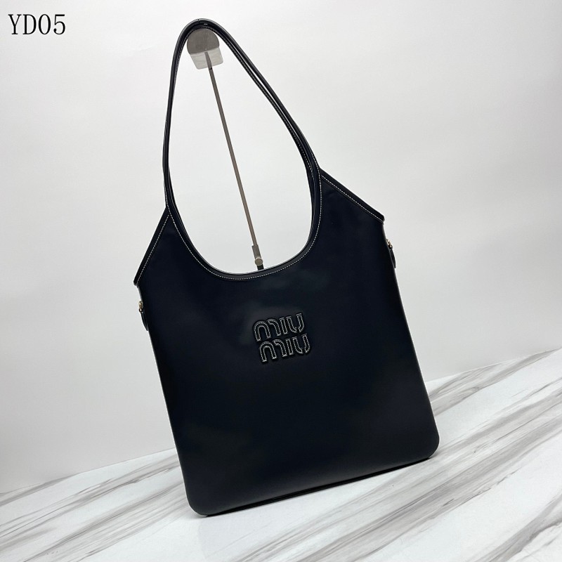 MiuuMiuu 5BG231 Luxury Tote Bag with Gold Hardware