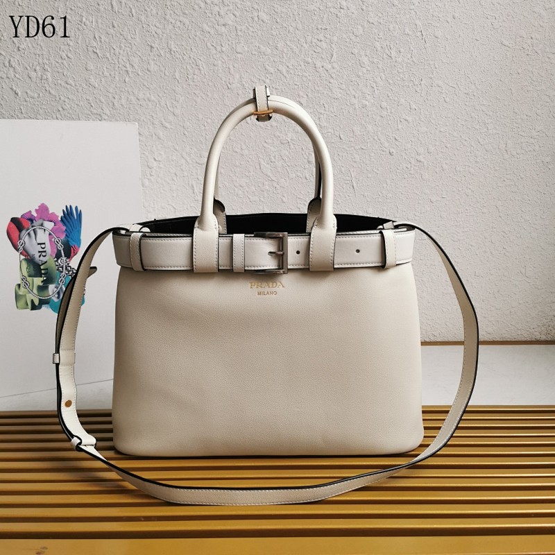 Pr4da YD61 Luxury Leather Tote Bag