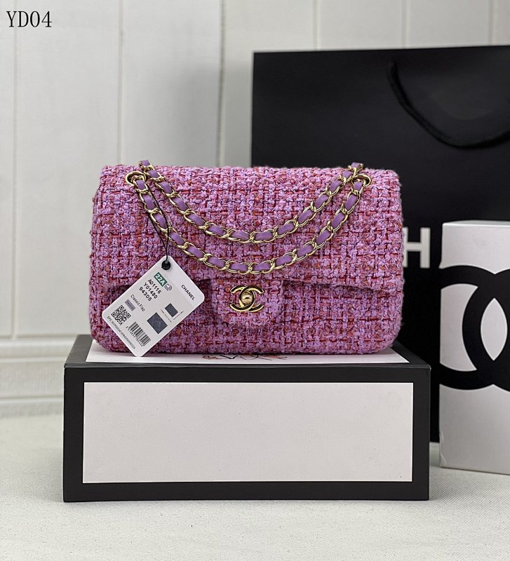 CHANELL Model 1116 Tweed Clutch Bag