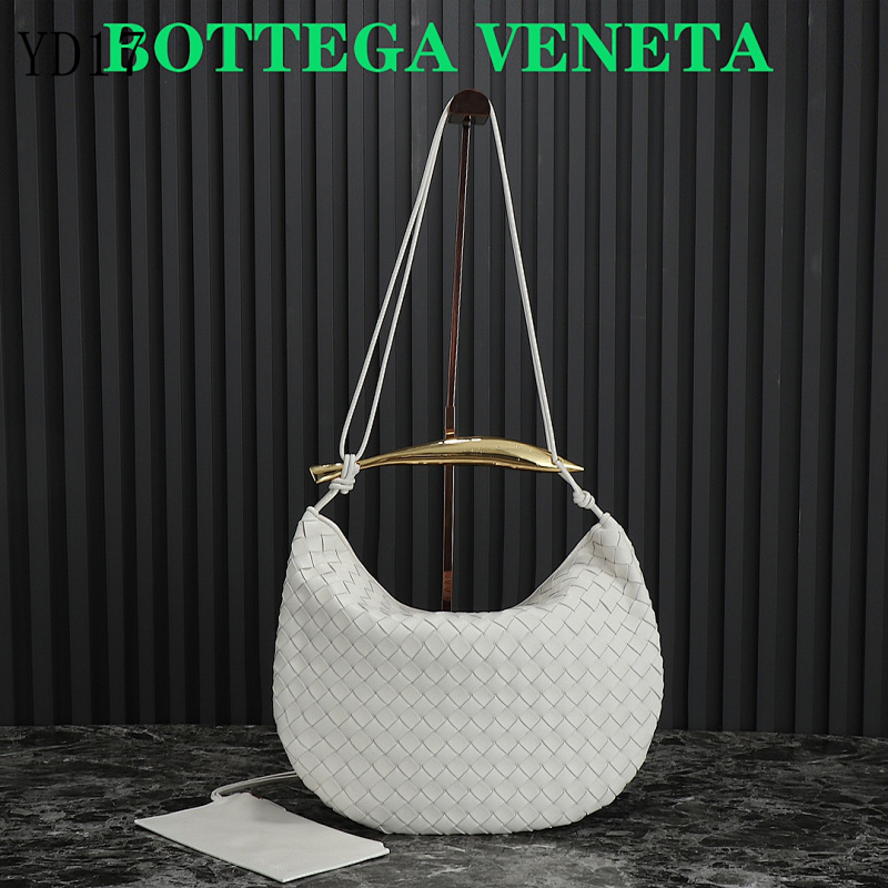 BOTTEGA VENETA Intrecciato White Leather Shoulder Bag