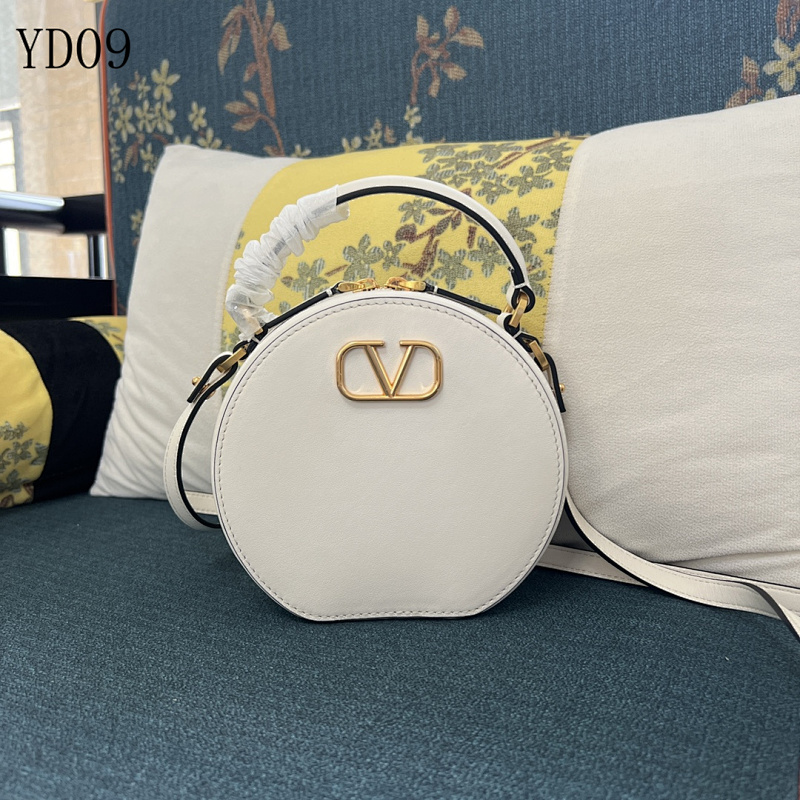 Valentiino YD09068 Round Leather Crossbody Bag